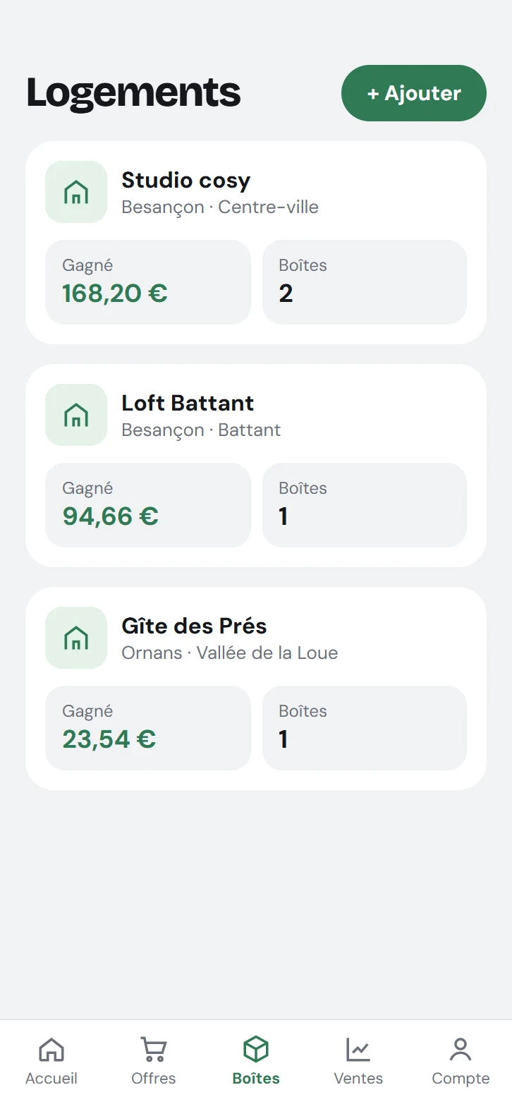 Vos logements